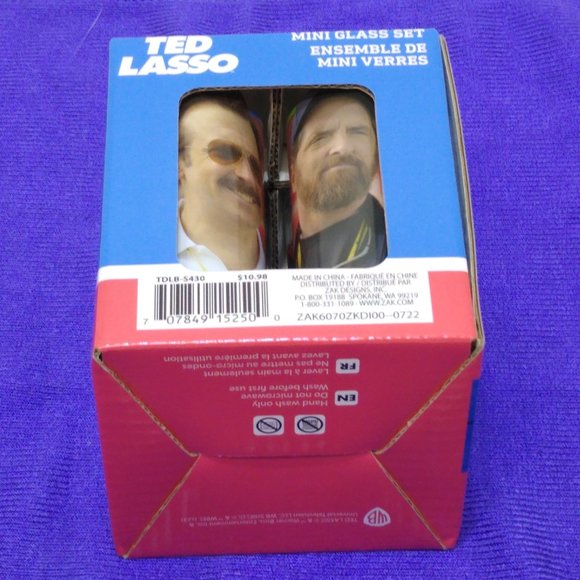 Ted Lasso - Zak Designs 2 Ounce 4-piece Valentine Mini Glass Set - Picture 7 of 7